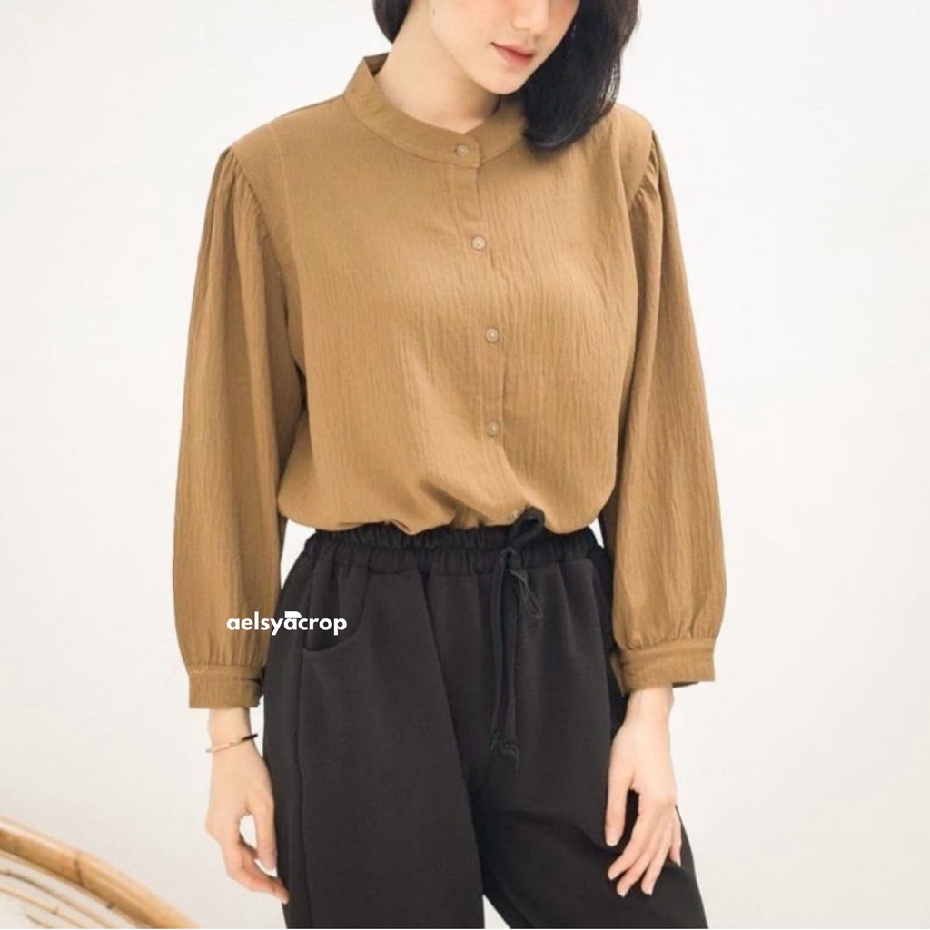 Vella Blouse Premium Crinkle Airflow  Anti Kusut