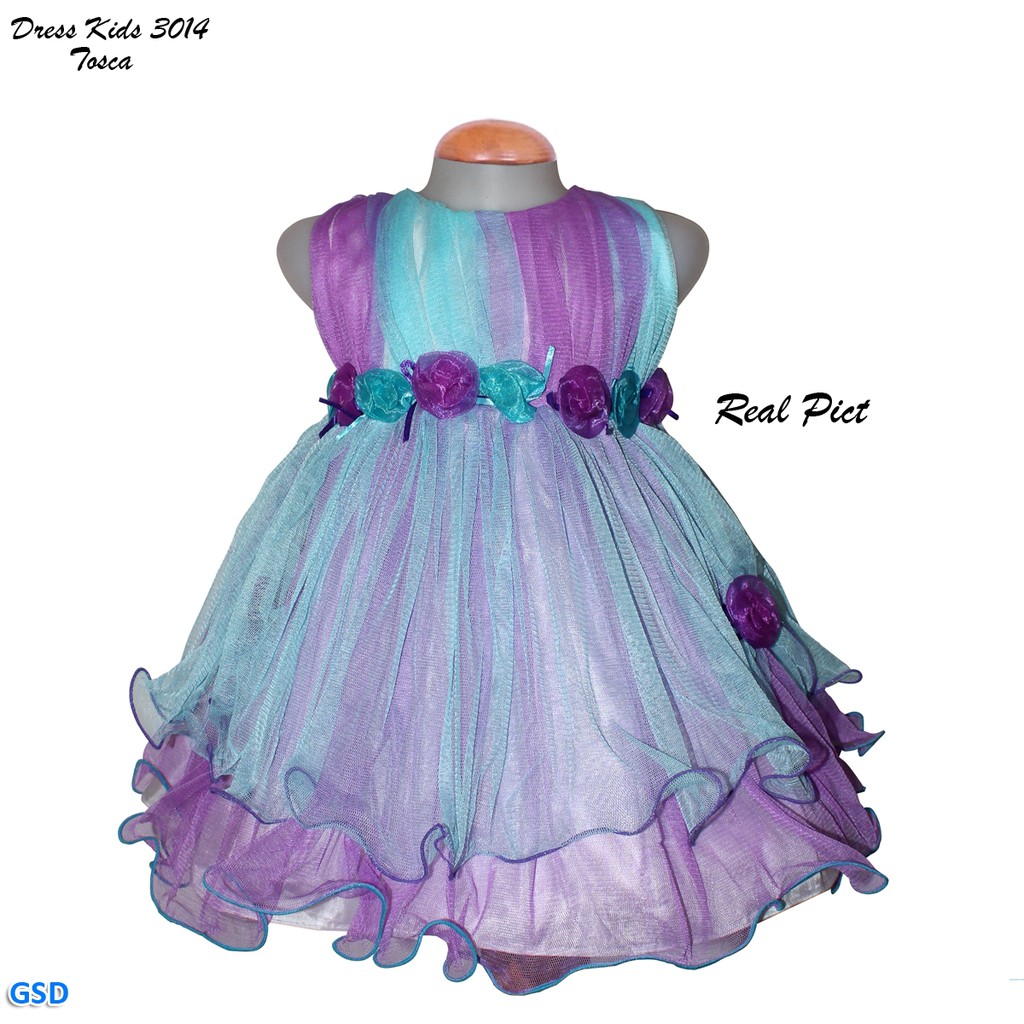 Dress Kids 3014/Mini Midi Dress Impor/Dress Anak Elegant/ Dress Anak