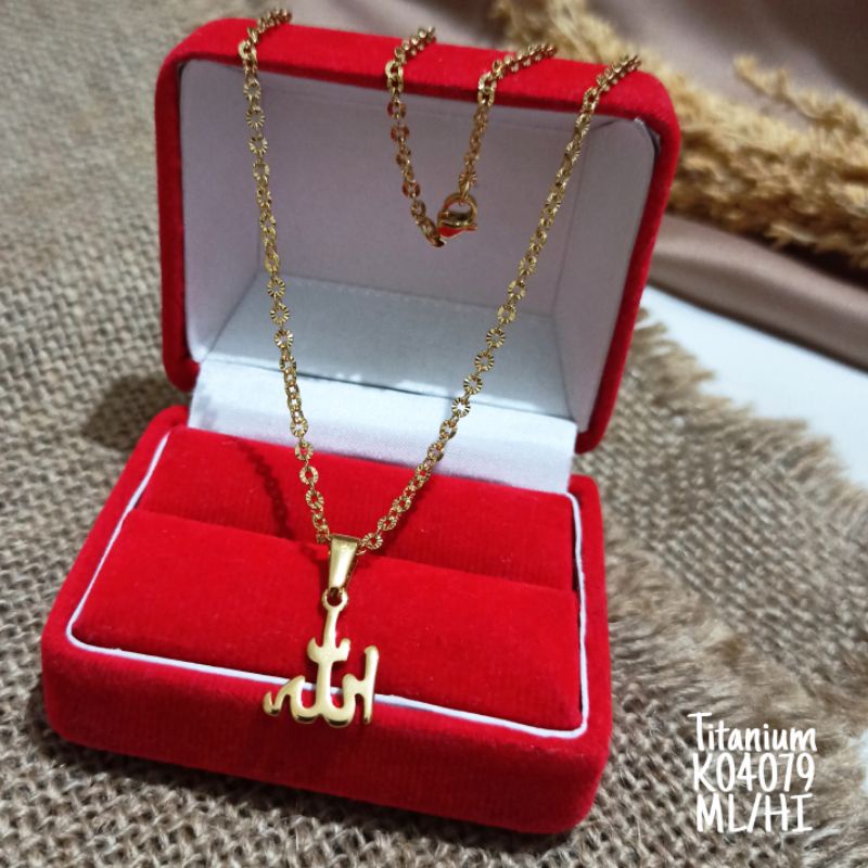 Kalung Titanium Lafadz gold/Silver K04079