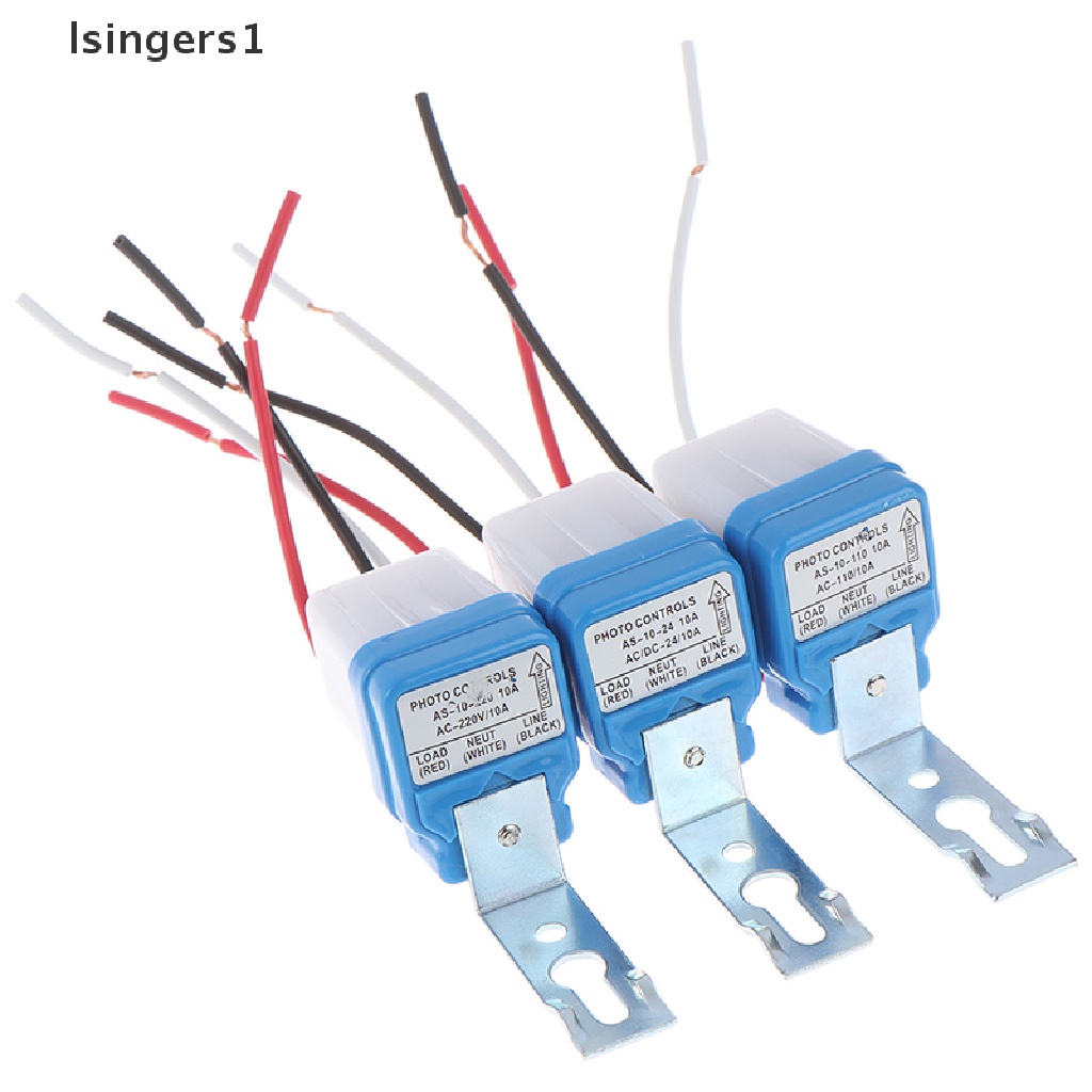 (lsingers1) Saklar Lampu Jalan AC 24v 110v 220v Dengan sensor on / off