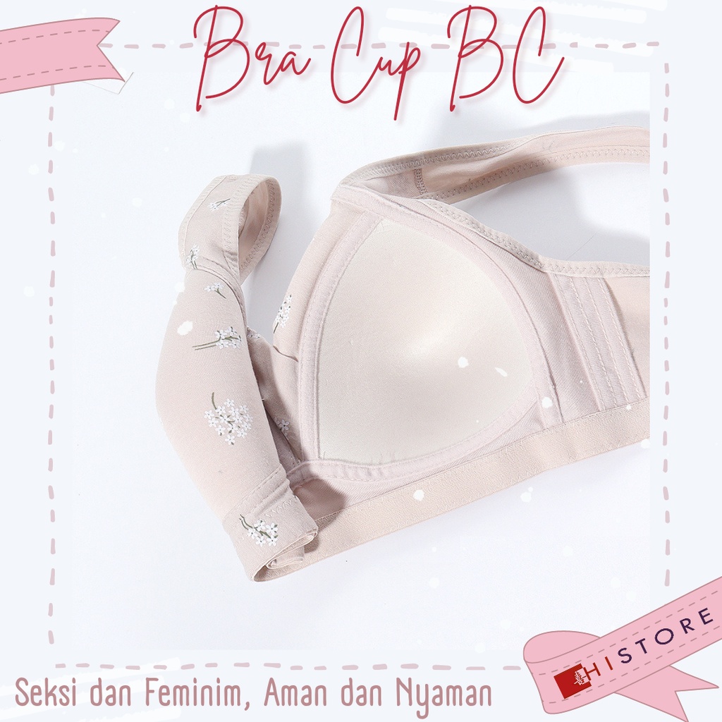 [HI] Bra BH Fashion Wanita Cup 3/4BC Bra wanita Premium BH Busa Tipis Tanpa Kawat Sangat Nyaman A82