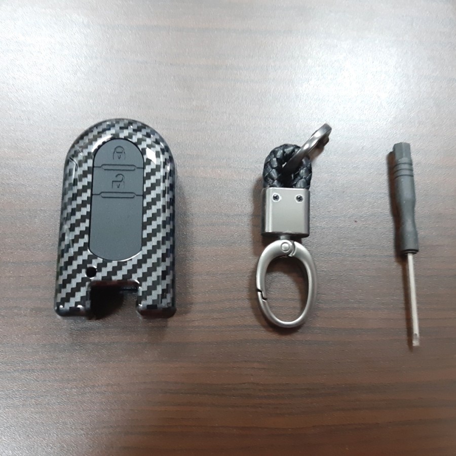 Casing+silikon remote carbon mobil toyota RUSH 2018 on