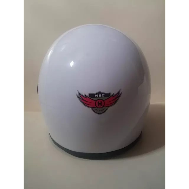 HELM CAKIL HBC PILOT VISOR PUTIH ( Fullface / Retro / Klasik / Vespa )