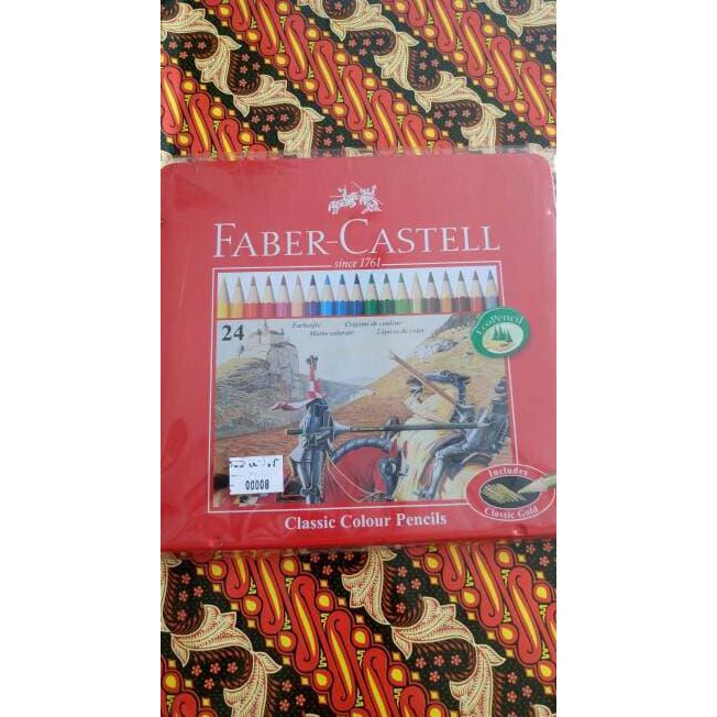 

Pinsil Warna Faber 24W Kaleng Ayo Beli