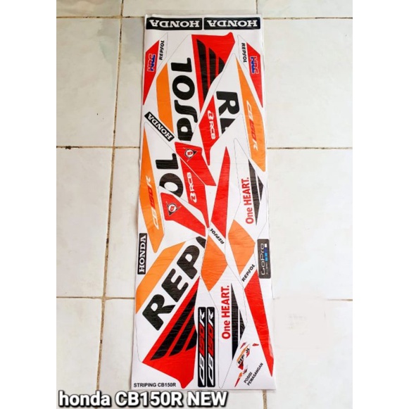 striping lis stiker Variasi Honda CB150R old / cb150 R new Facelift lama Repsol stiker Lis Decal CB1