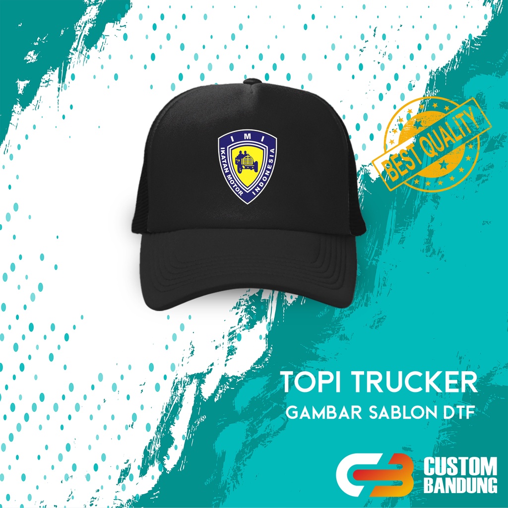 Topi Trucker IMI Topi Jaring GBR Pria Wanita Bisa COD Original High Quality