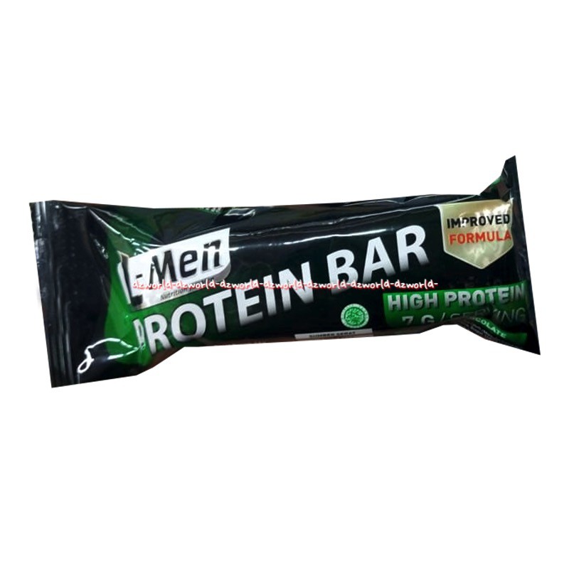 L-Men High Protein Bar 25gr Lmen Snack Rasa Coklat Cemilan Lmen Siap Makan Snack Nutrisi Untuk Pria Cowok Agar Lebih Berotot Fitnes L men Bars