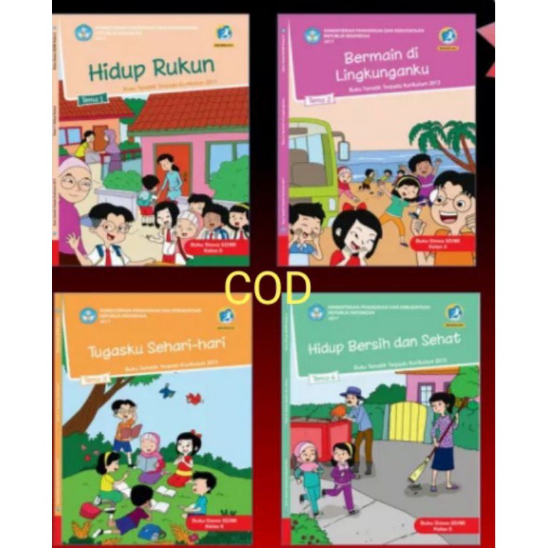 buku tematik sd 1 paket kelas 2 tema 1234