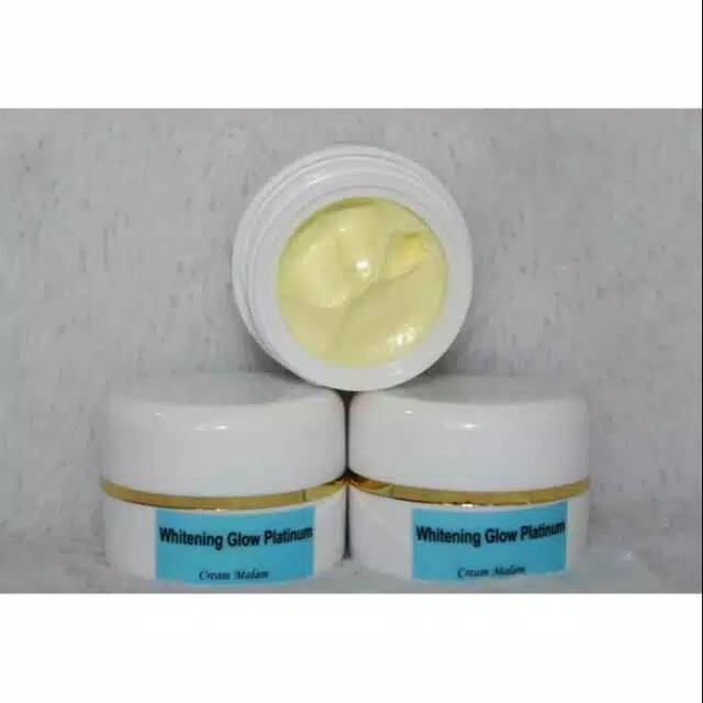 WHITENING GLOW PLATINUM/ CREAM MALAM