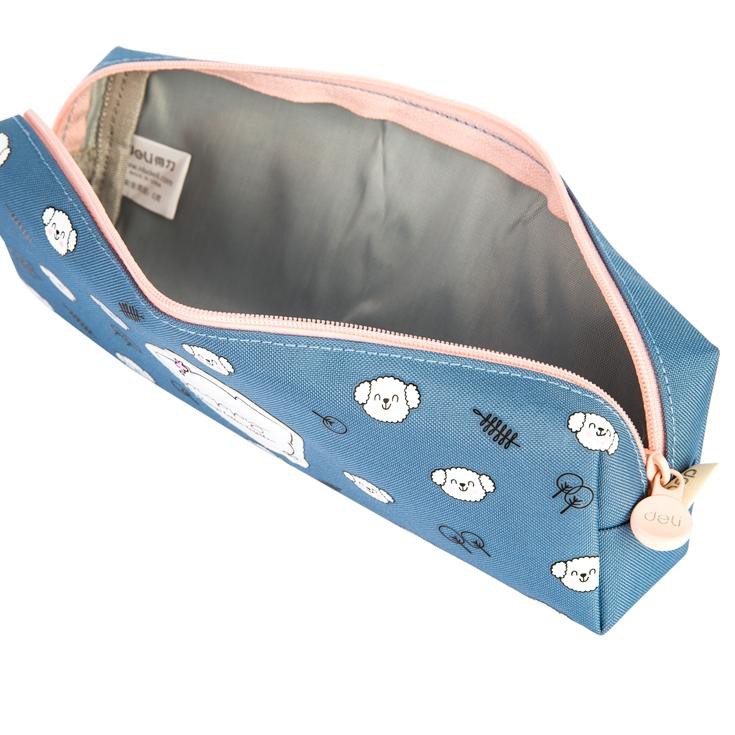 

GROSIR Deli Pencil Pouch / Tempat Pensil Warna Biru dan Abu-abu 66863