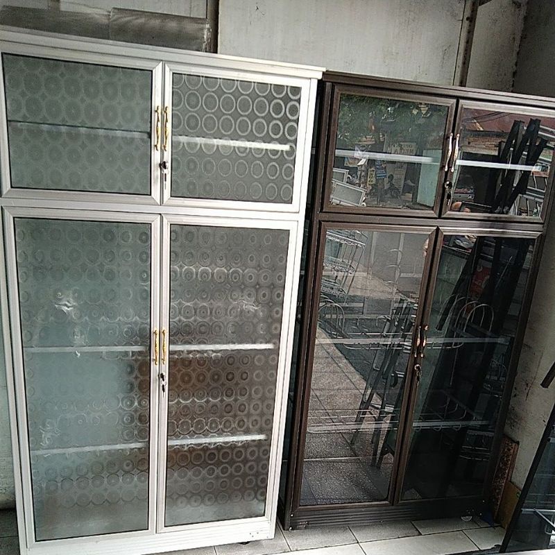 Rak Piring kaca, Rak Dapur Jumbo Aluminium/Almini RODA