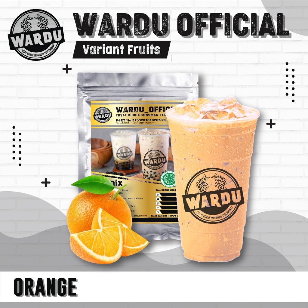 

Bubuk minuman rasa ORANGE 1kg / ORANGE Powder Drink 1kg / Powder drink / Varian ORANGE