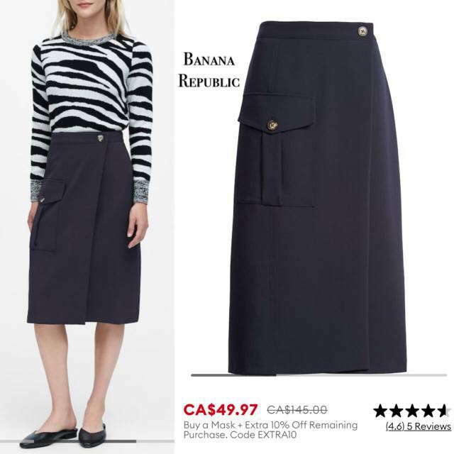 Banana utility skirt navy