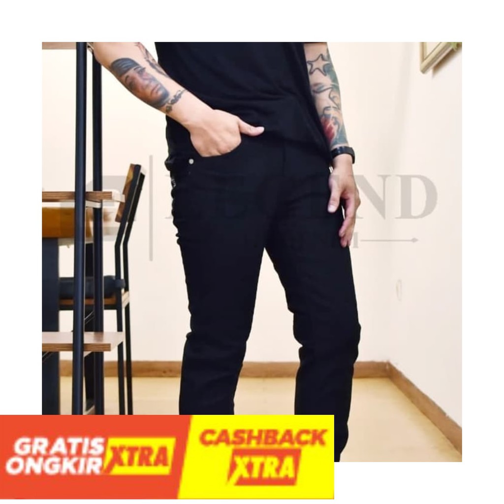 NEW MODEL  - jeans original celana panjang pria - Abu-abu 27