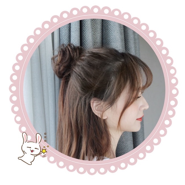 JEPIT HAIR BUN ALA KOREA JEPIT RAMBUT CEPOL IMPOR RAMBUT PALSU WIG KONDE AKSESORIS FASHION WANITA