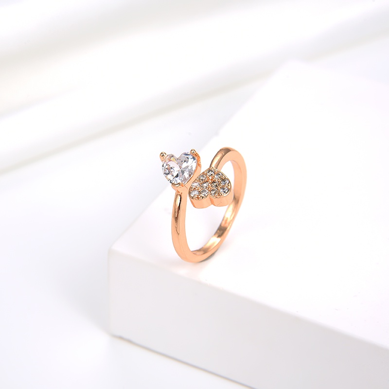 cincin titanium wanita tunangan anti karat emas asli tidak luntur korea silver murah polos couple muda korea anti karat 04J