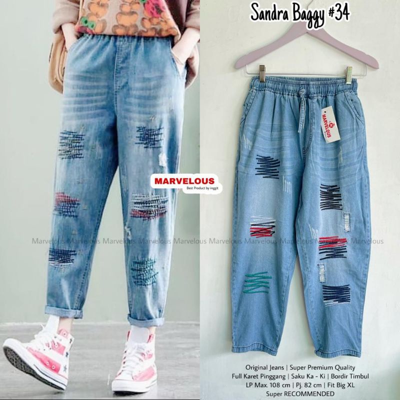 CELANA JEANS SANDRA BAGGY #34