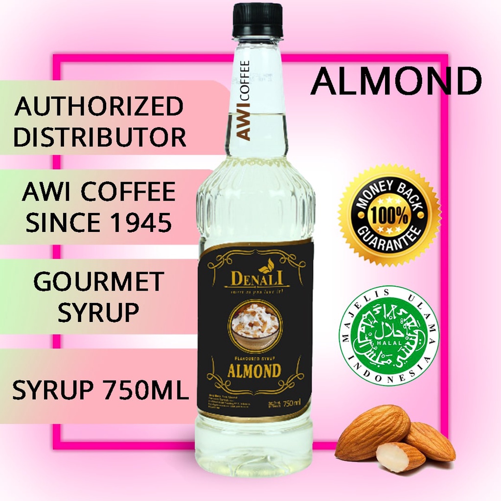 

Awi Coffee I Syrup Almond 750ml I denali I coffee | Flavored