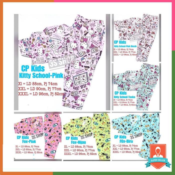 baju tidur anak tanggung abg kids piyama cp pajamas marvel/doraemon - 6