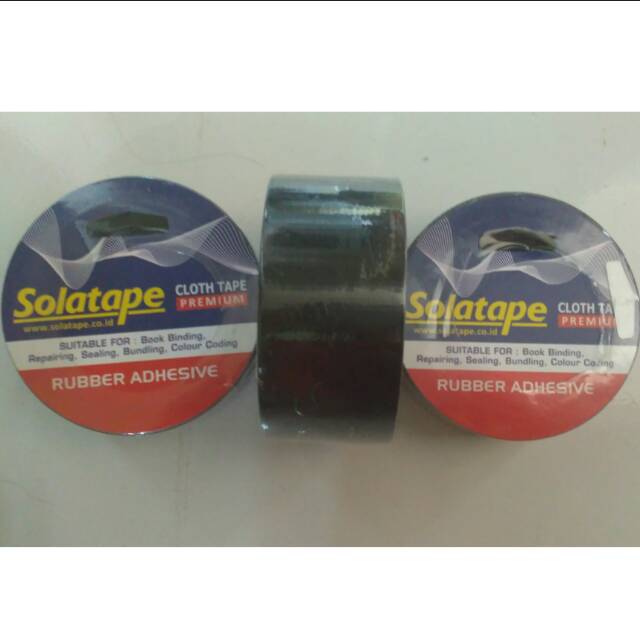 Cloth Tape Lakban Kain Hitam 48mm