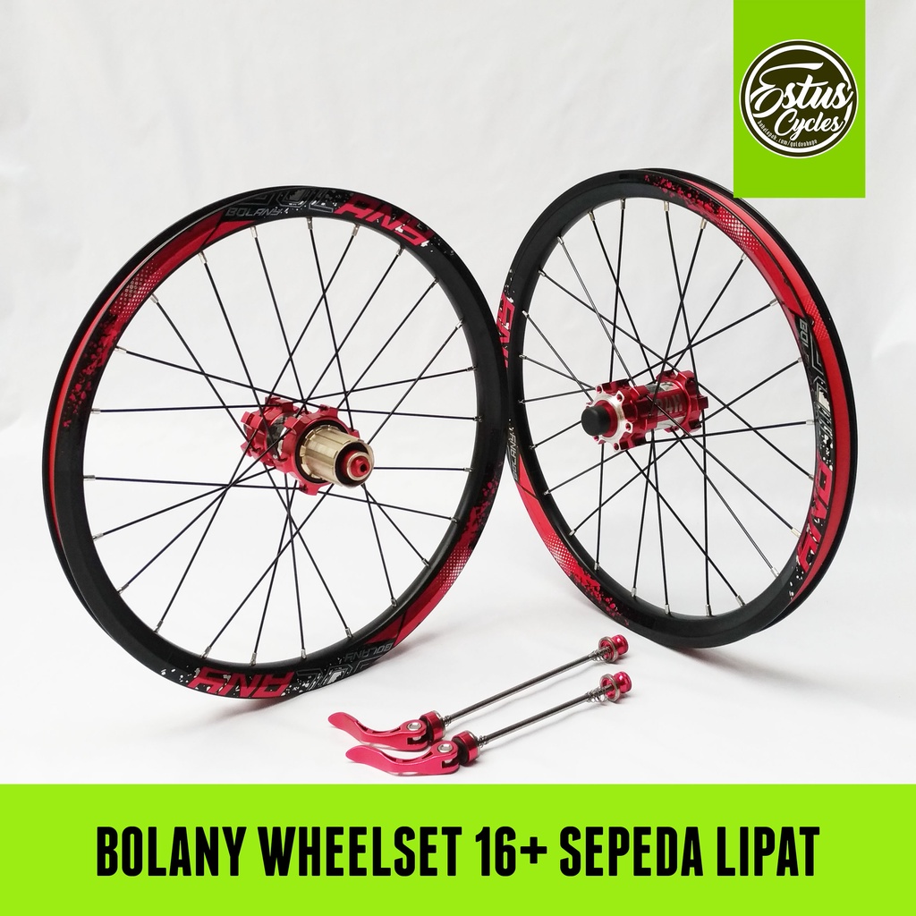 Wheelset Sepeda Bolany 16 Plus Lipat Disc Carbon Estus Cycles