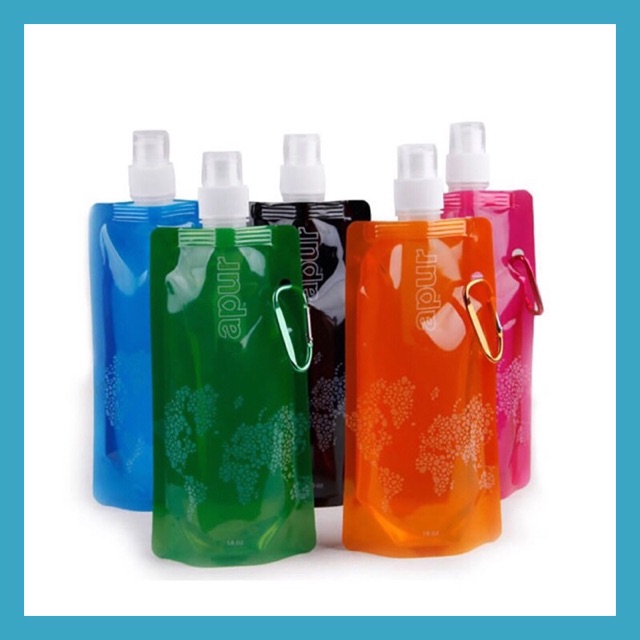 IMPORT Bottle Drink Pouch Travel  Pouch Botol Tempat Minum Plastik Travel