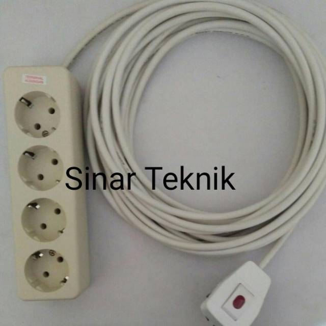 Stop Kontak 1,2,3,4,5,6 Lubang Uticon / Kabel 2,5,7,10 Meter / Steker ON/OFF Broco