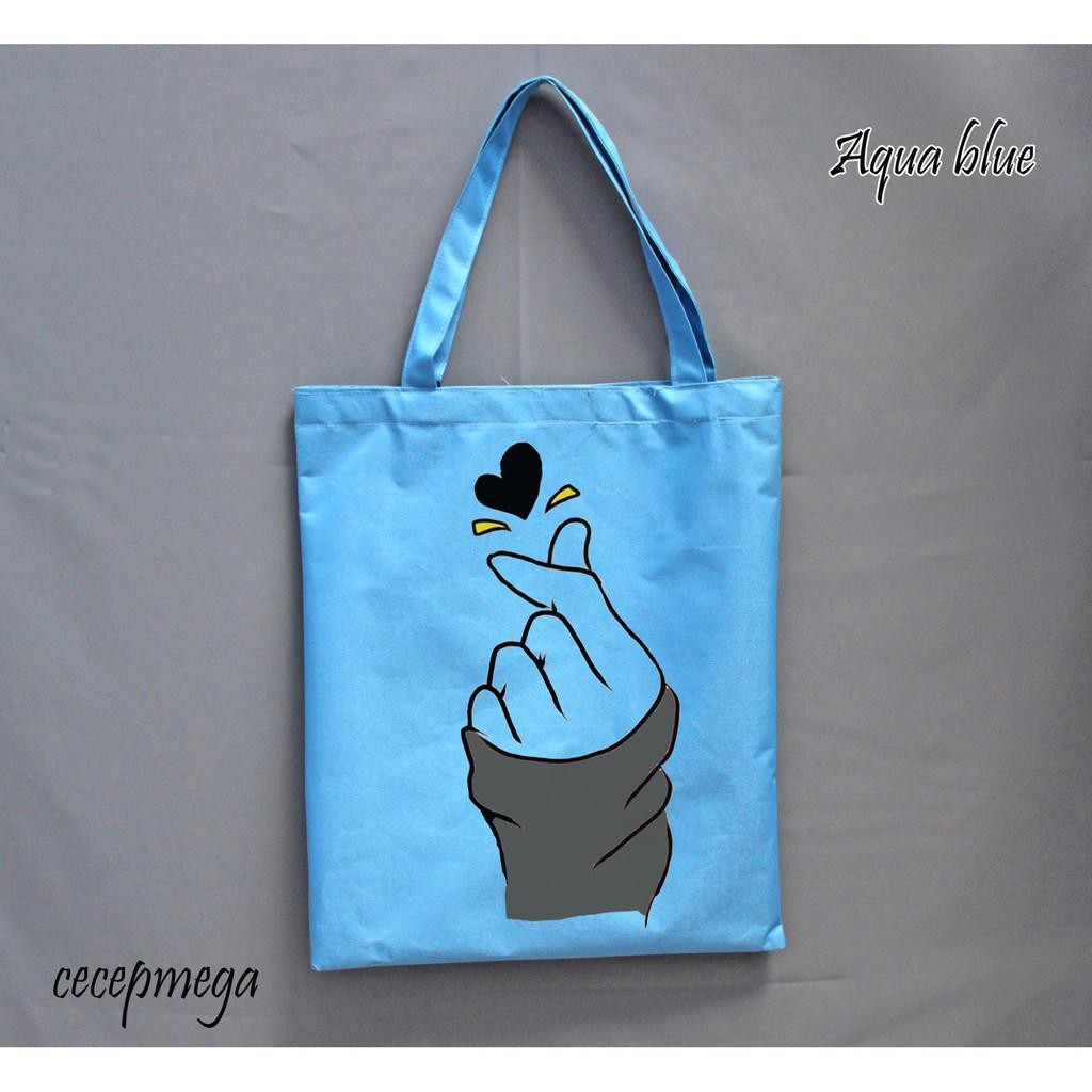 Unik tote bag / totebag motif saranghae Murah