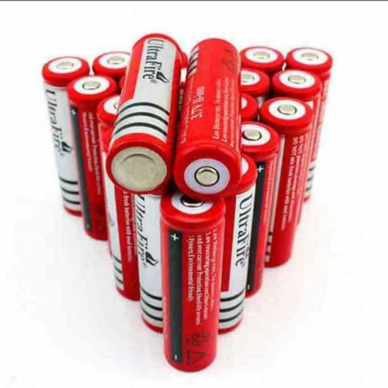 Baterai ultrafire 18650 cas isi ulang rechargeable