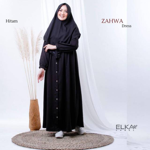 GAMIS BAHAN ESHAL ZARA ZAHWA DRESS ORIGINAL BY ELKA LABEL