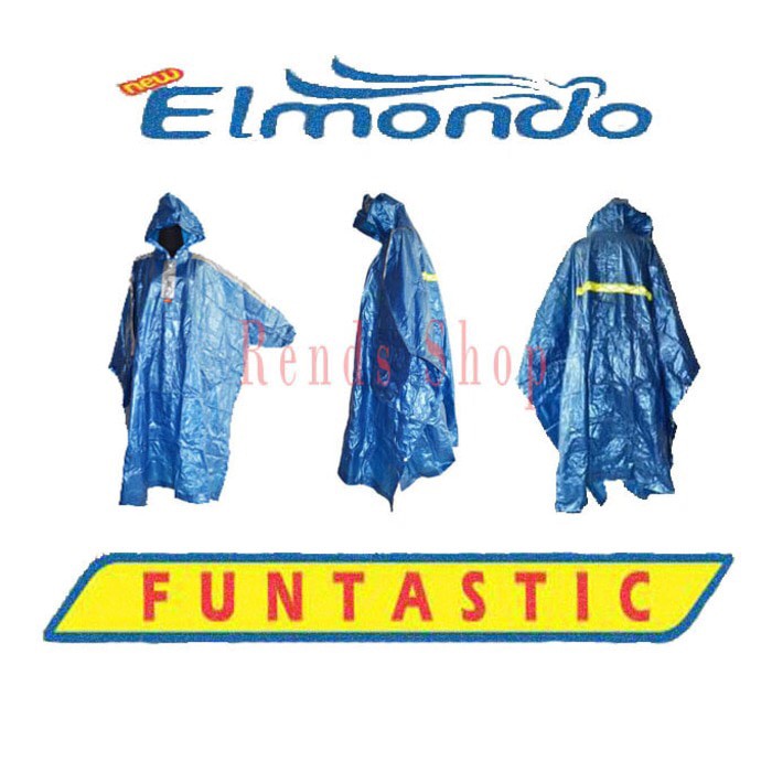 Jas hujan Poncho Karet Elmondo Poncho Lengan Funtastic 703