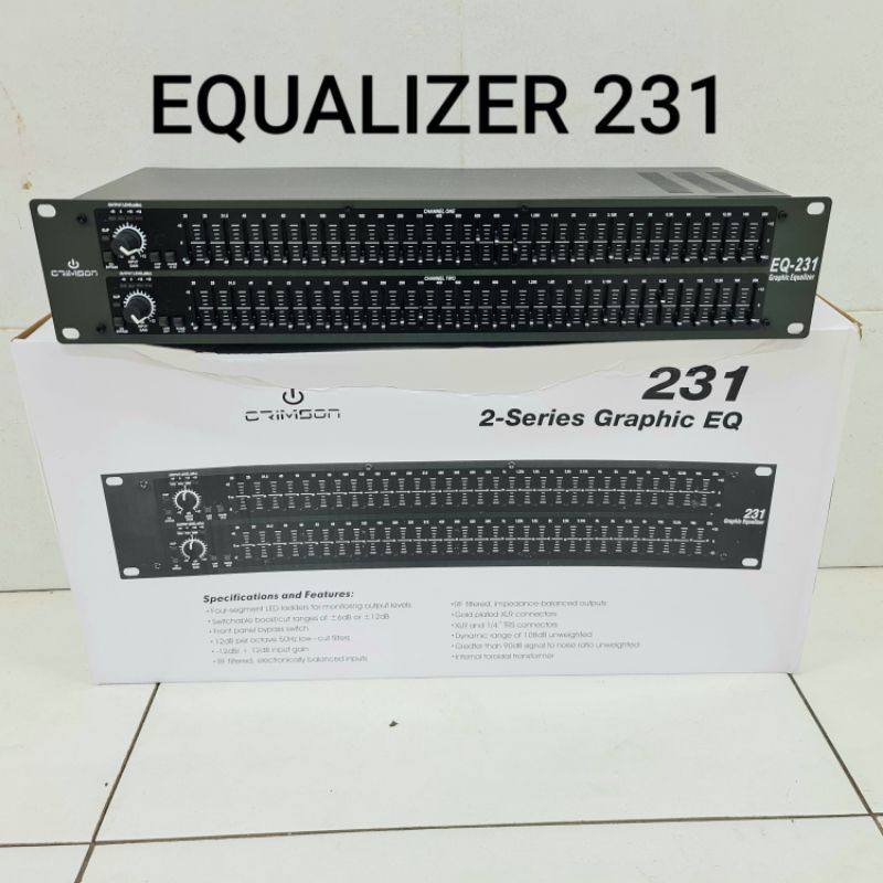 EQUALIZER CRIMSON 2 X 31 CHANNEL 231 ORIGINAL