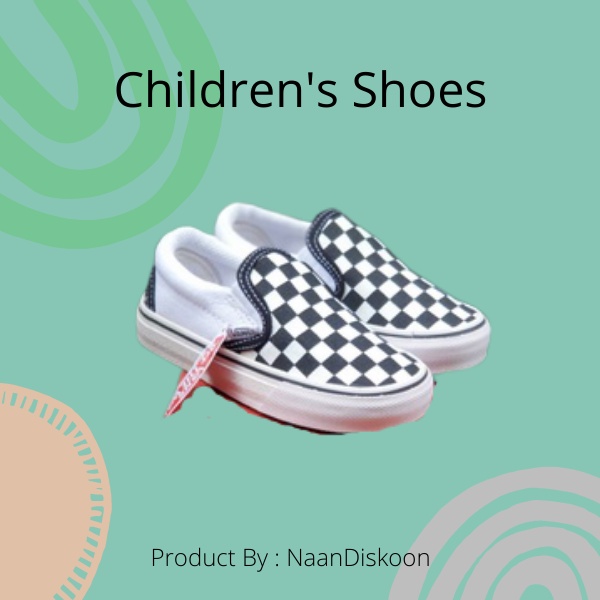 Sepatu anak laki laki sepatu vans checkerboard slip on anak import. sepatu vans anak Cewek Laki laki