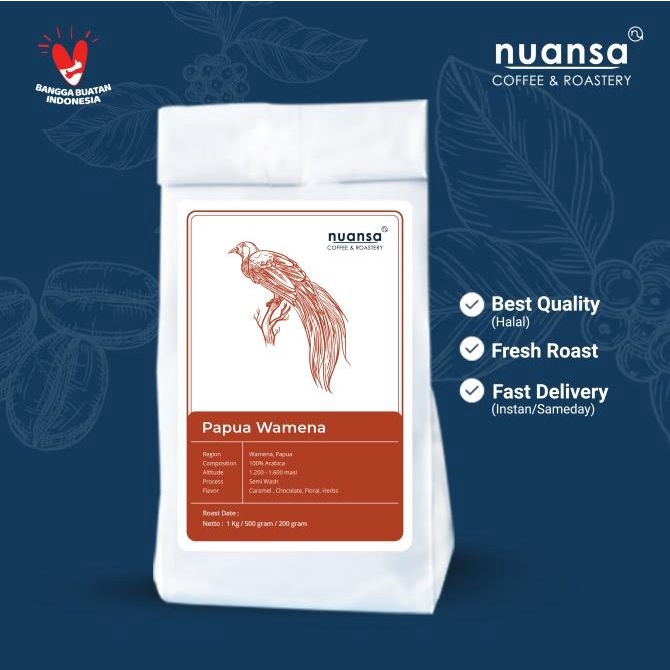 

Kopi Arabika Papua Wamena 500Gr ( Biji / Bubuk )