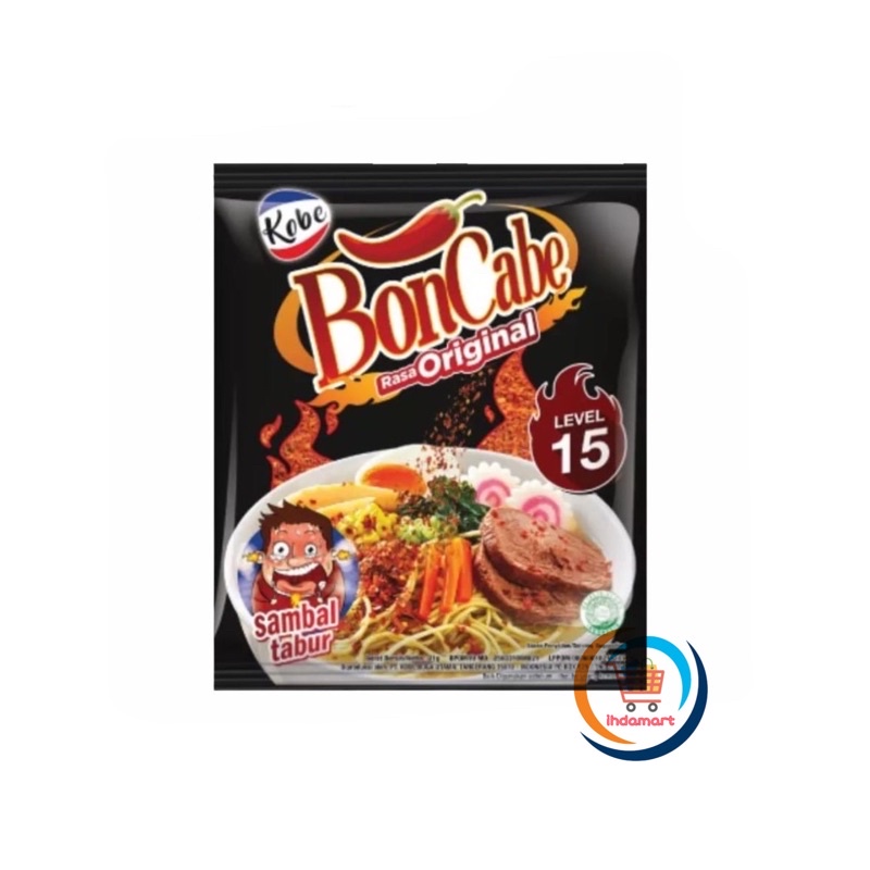 Bon Cabe Sambal Tabur Level 15 8 gr 1 Renceng Isi 12 pcs