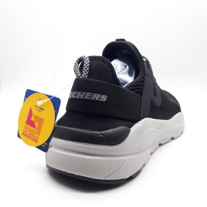 SEPATU OLAHRAGA SKECHERS VERRADO BLACK WHITE ORIGINAL SHOES