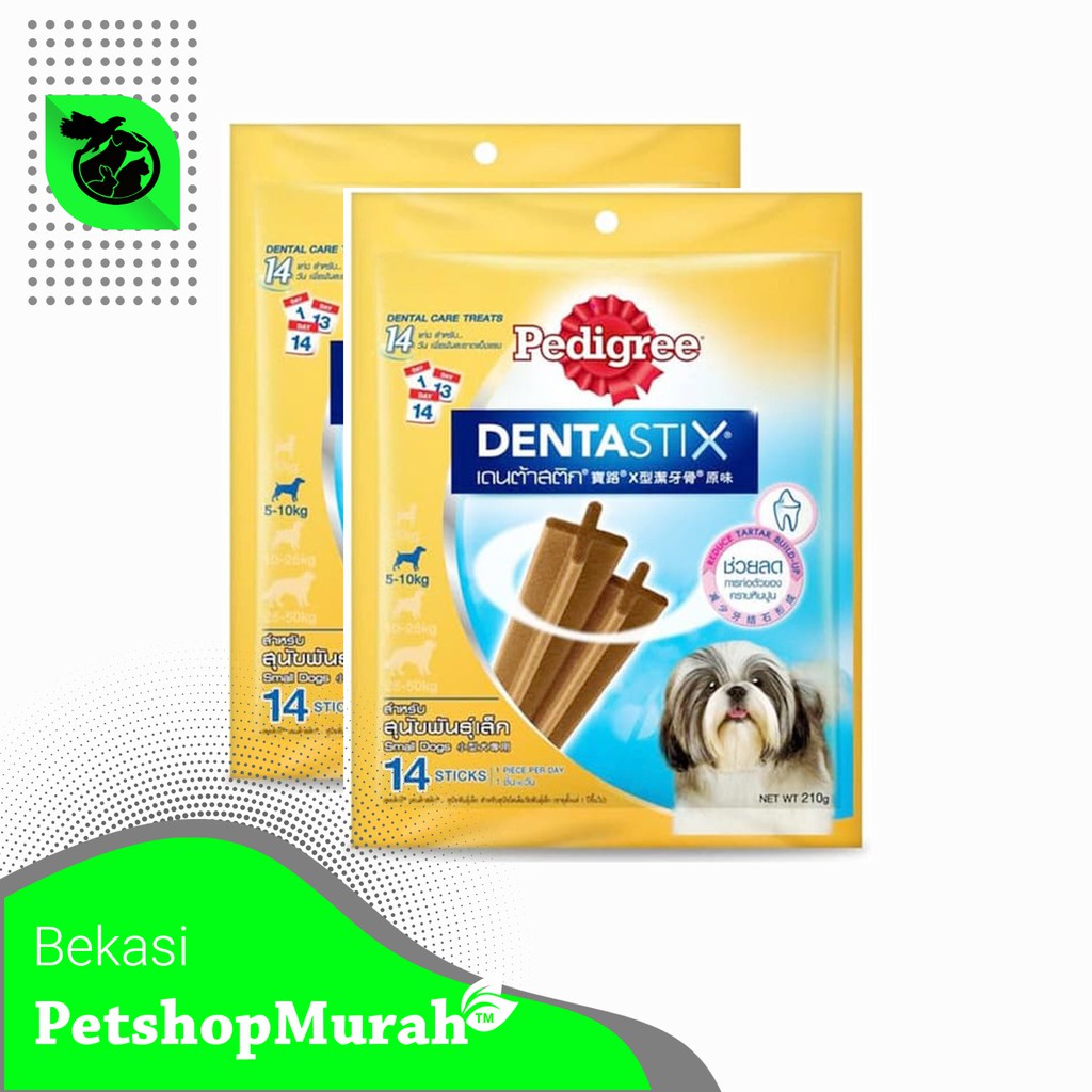 Pedigree Dentastix Value Pack Small 210 gr Cemilan Stik Makanan Anjing Kecil