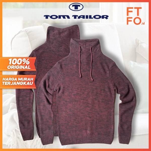 SWEATER PRIA S M L XL KNIT TURTLE NECK BRANDED ORIGINAL TOM TAILOR