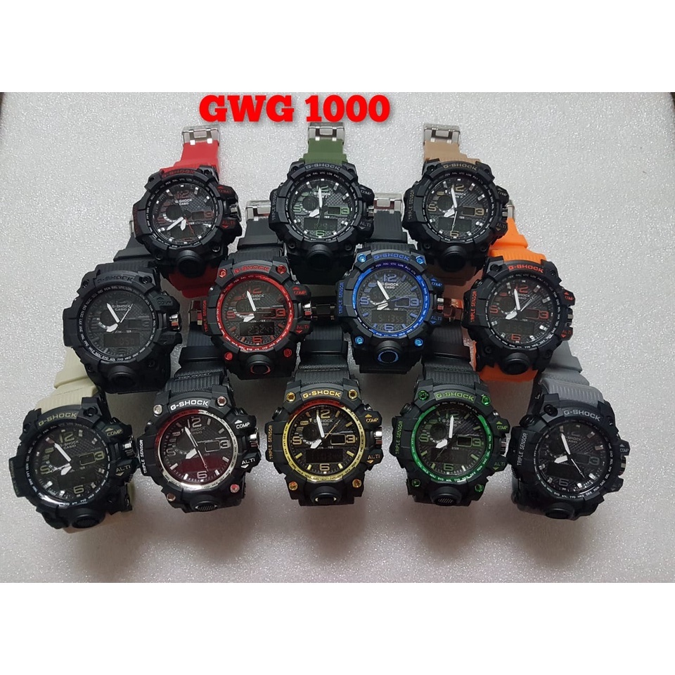 COD !!!!   Jam Tangan G-SHOCK CASIO GWG 1000 Jam Tangan Tali Rubber Bisa Bayar Di Tempat Best Seller Jam Cowok Best Seller jam tangan pria gwg hitam list gold ready