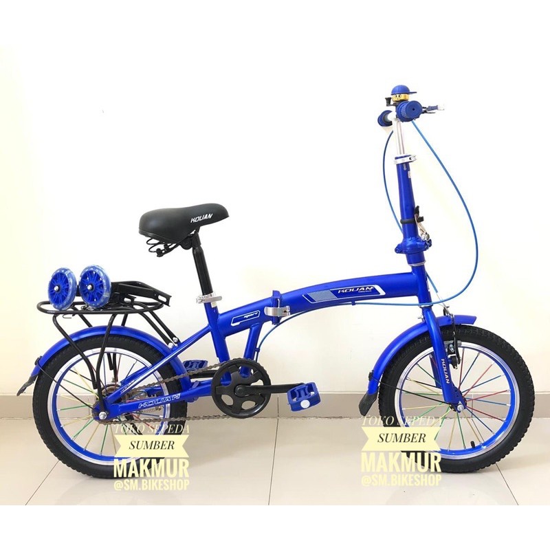 SEPEDA LIPAT KOUAN 16 INCH WARNA BIRU