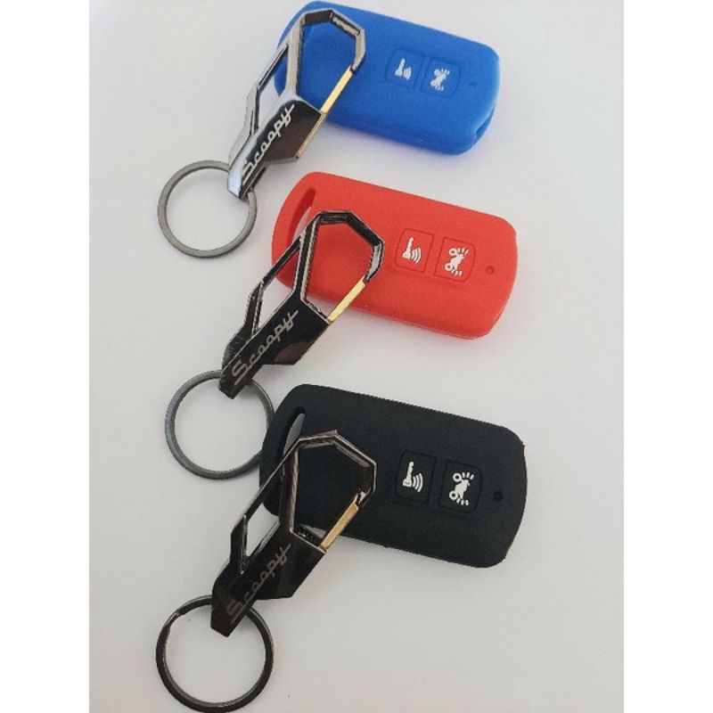 GANTUNGAN KUNCI DAN SILIKON REMOT PAKET SCOOPY