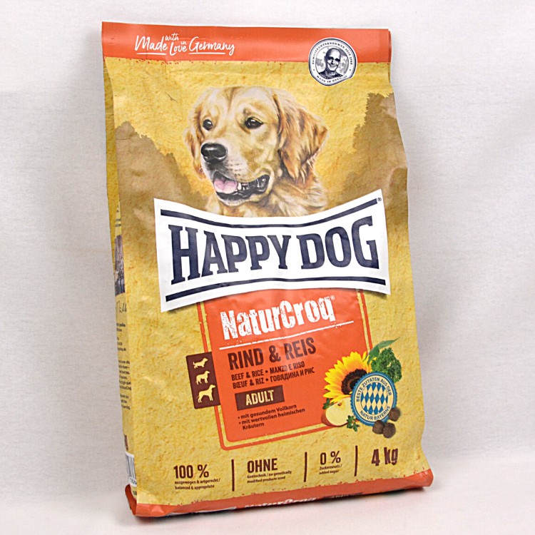 

HAPPYDOG Makanan Anjing NATURCROQ Beef and Rice 4kg