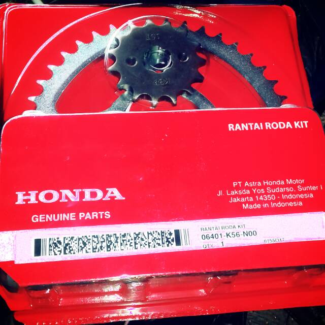 Paket girset+ rantai asli honda sonic 4 tax 150 cc