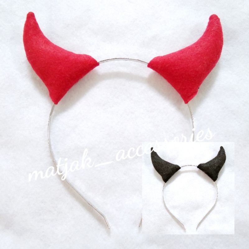 Bando Halloween Devil Bando Iblis Tanduk Setan Bando Besi untuk Pesta Kostum