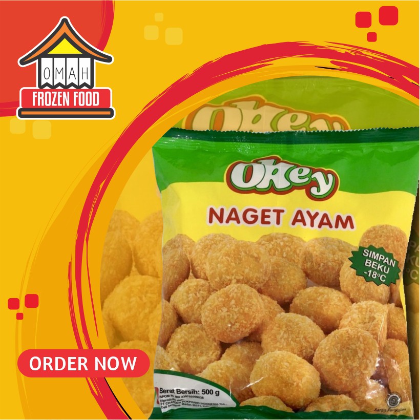 

Okey Chicken Nugget Naget Ayam 500gr (NON COD DILUAR KOTA JATENG)