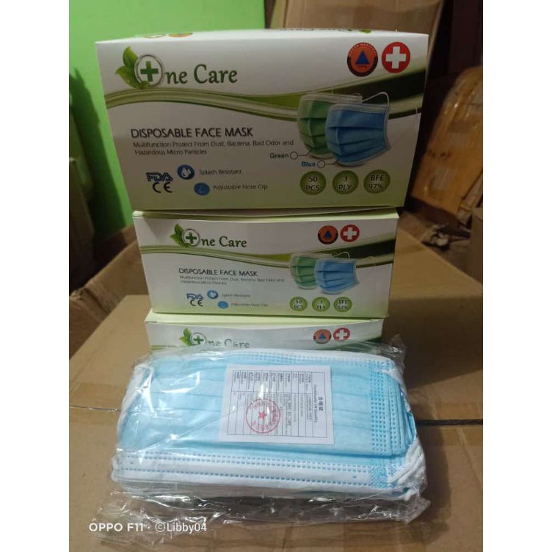 masker one care non hijab
