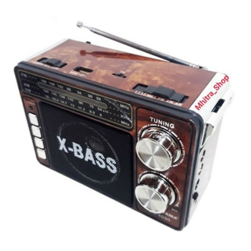 Radio Bluetooth Portable Mitsuyama XBass MS 4020 BT Classic NEW