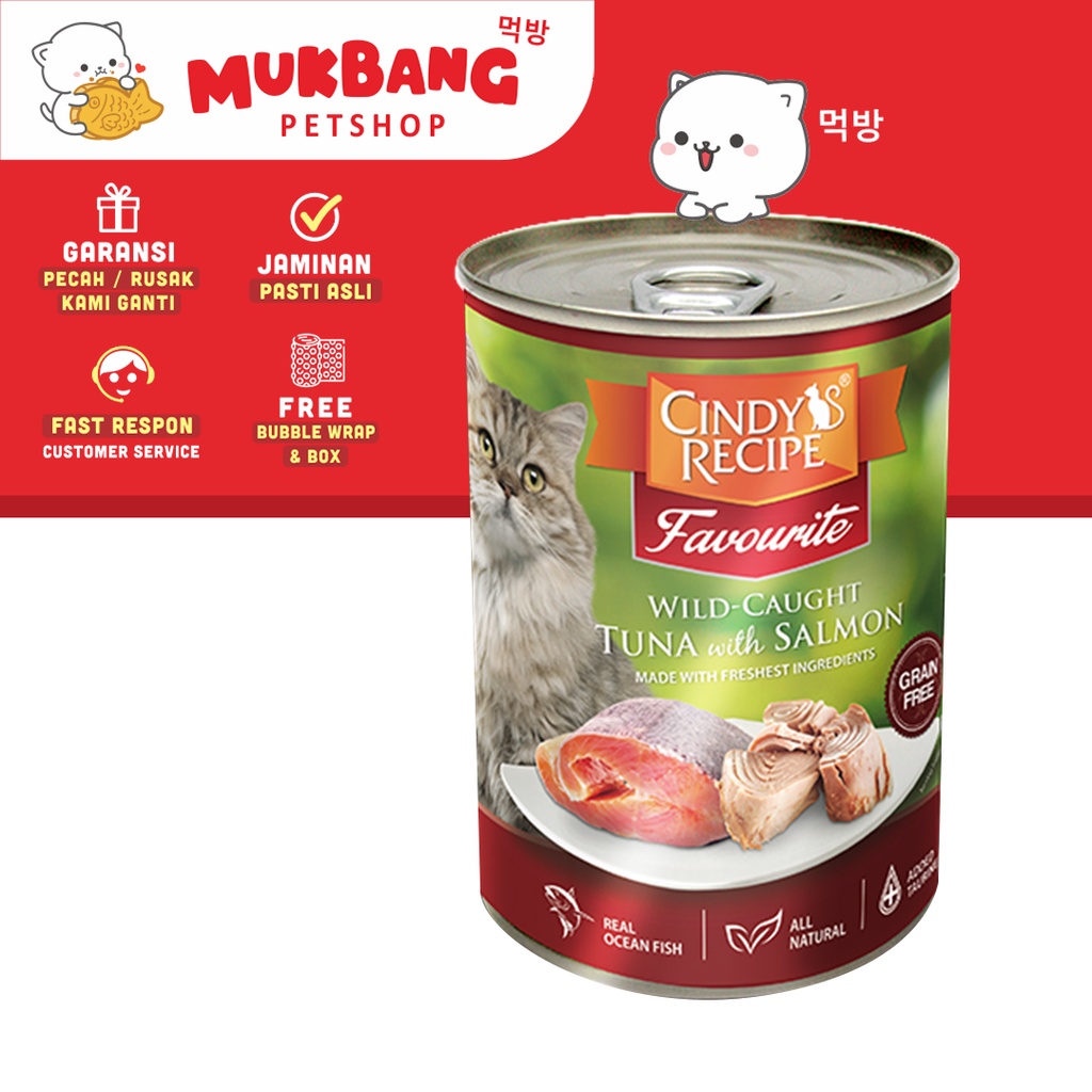 Cindy's Recipe Grain Free Wet Food 400 Gram for Kitten Adult Cat Makanan Kucing Basah