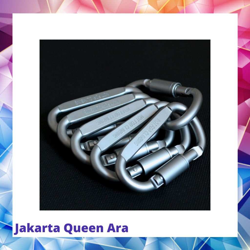 LIXADA Quickdraw Carabiner Gantungan Tas Aluminium - AT760