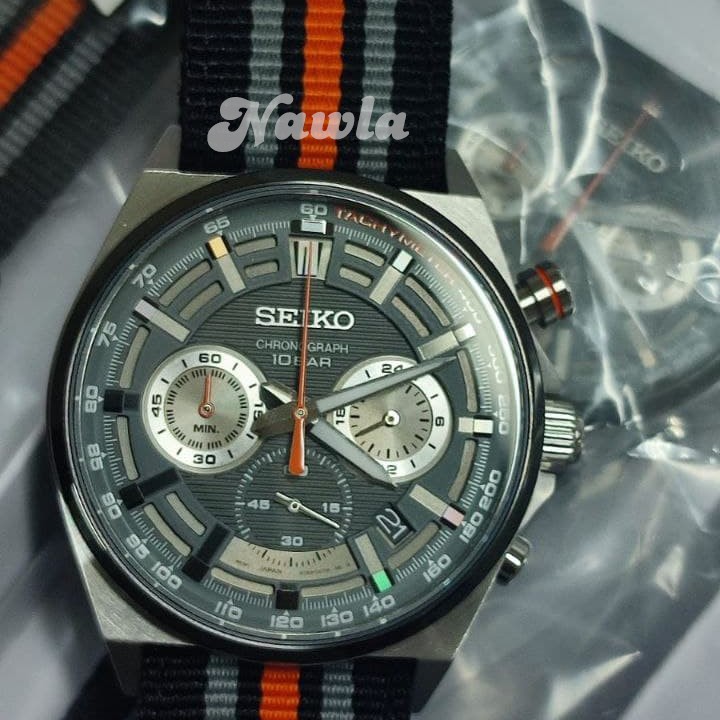 Seiko Quartz SSB403P1 Chronograph Grey Dial - Jam Tangan Pria SSB403